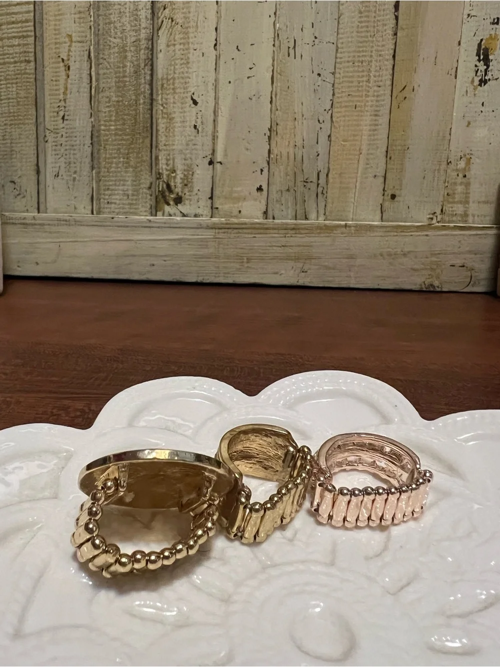 Paparazzi Gold Multi-Style Women's Ring Set with Crystal Accents